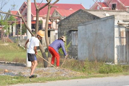 Người dân huyện Bố Trạch dọn đường đón Đại tướng về quê 6