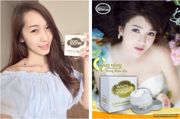 Kem trang điểm trắng da mặt si&ecirc;u chống nắng White Doctors 1