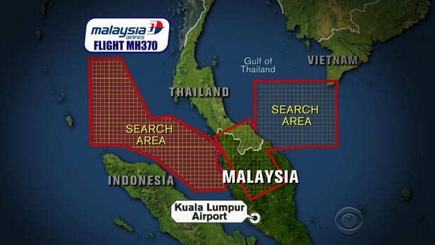 Ngày thứ 6: Malaysia bác  tin MH370 bay thêm 4 giờ, không thấy mảnh vỡ ở vị trí vệ tinh Trung Quốc chỉ 2