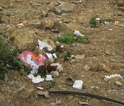 Ch&ugrave;a B&aacute;i Đ&iacute;nh: Nhức nhối cảnh ăn xin, xả r&aacute;c dọc đường 9