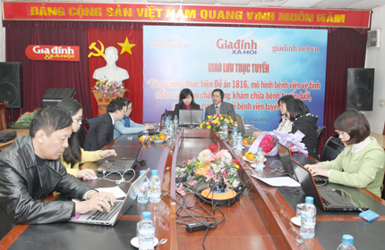 Giao lưu trực tuyến: Tăng cường thực hiện Đề án 1816, mô hình bệnh viện vệ tinh 3 Giao lưu trực tuyến: Tăng cường thực hiện Đề án 1816, mô hình bệnh viện vệ tinh 3