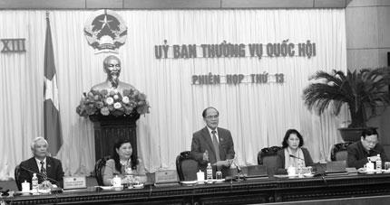 Uỷ ban Thường vụ Quốc hội kho&aacute; XIII: Khai mạc phi&ecirc;n họp thứ 13 1