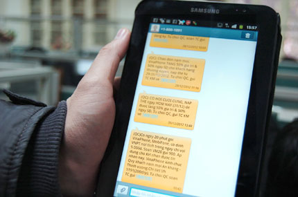 Nhận tin r&aacute;c, được tặng... tiền? 1