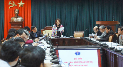 Bộ Y tế g&oacute;p &yacute; Dự thảo sửa đổi Hiến ph&aacute;p 1992 1