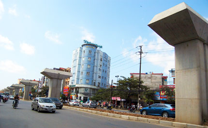 H&agrave; Nội: Tết 2016 mới c&oacute; đường sắt tr&ecirc;n cao 1