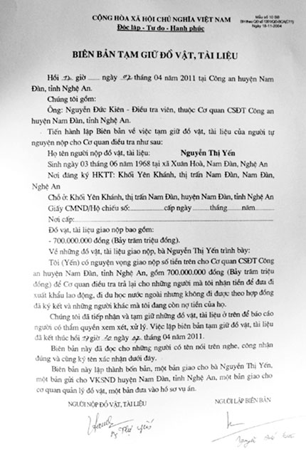 Th&ocirc;ng tin tiếp b&agrave;i &ldquo;Thu tiền của nghi phạm để trả cho người th&acirc;n&rdquo;: H&agrave;nh vi đ&atilde; r&otilde;, vẫn kh&ocirc;ng khởi tố 2