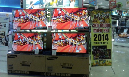 Nở rộ dịch vụ cho mượn tivi m&ugrave;a World Cup 1
