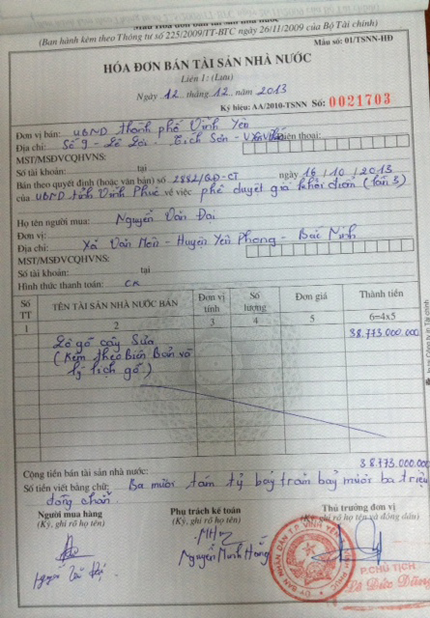 B&iacute; ẩn đằng sau hai c&acirc;y gỗ sưa triệu đ&ocirc; ở Vĩnh Ph&uacute;c  &ldquo;rơi&rdquo; v&agrave;o tay Minh &ldquo;s&acirc;m&rdquo; 1