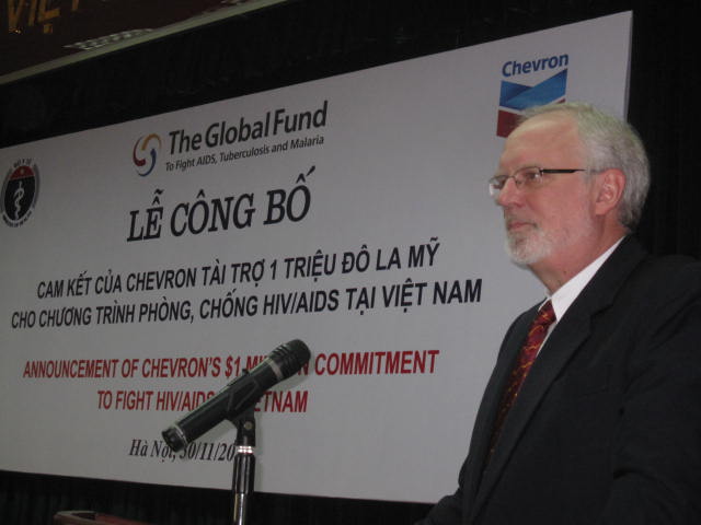 Chevron t&agrave;i trợ 1 triệu USD ph&ograve;ng chống HIV/AIDS  1