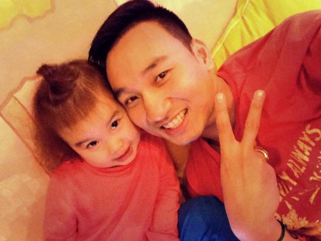 Con gái MC Thành Trung có trán “bướng” giống bố  3
