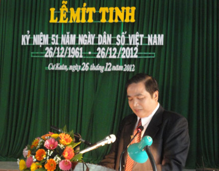 Đắk Lắk: Mít tinh kỷ niệm ngày Dân số Việt Nam 26/12 1