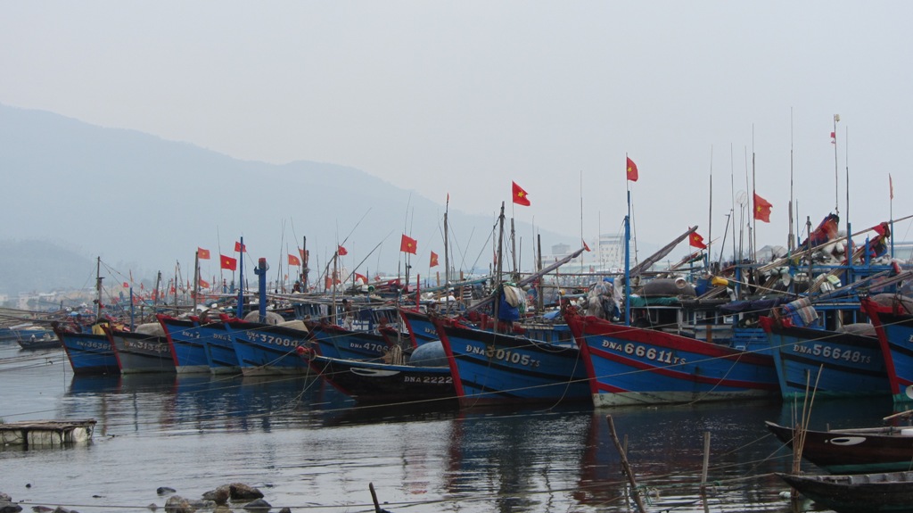 Ngư dân Đà Nẵng chuẩn bị đối phó với cơn bão số 12 13