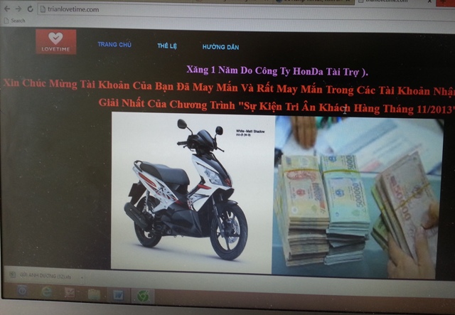 Công ty “ma” lừa đảo trúng xe máy xịn 1