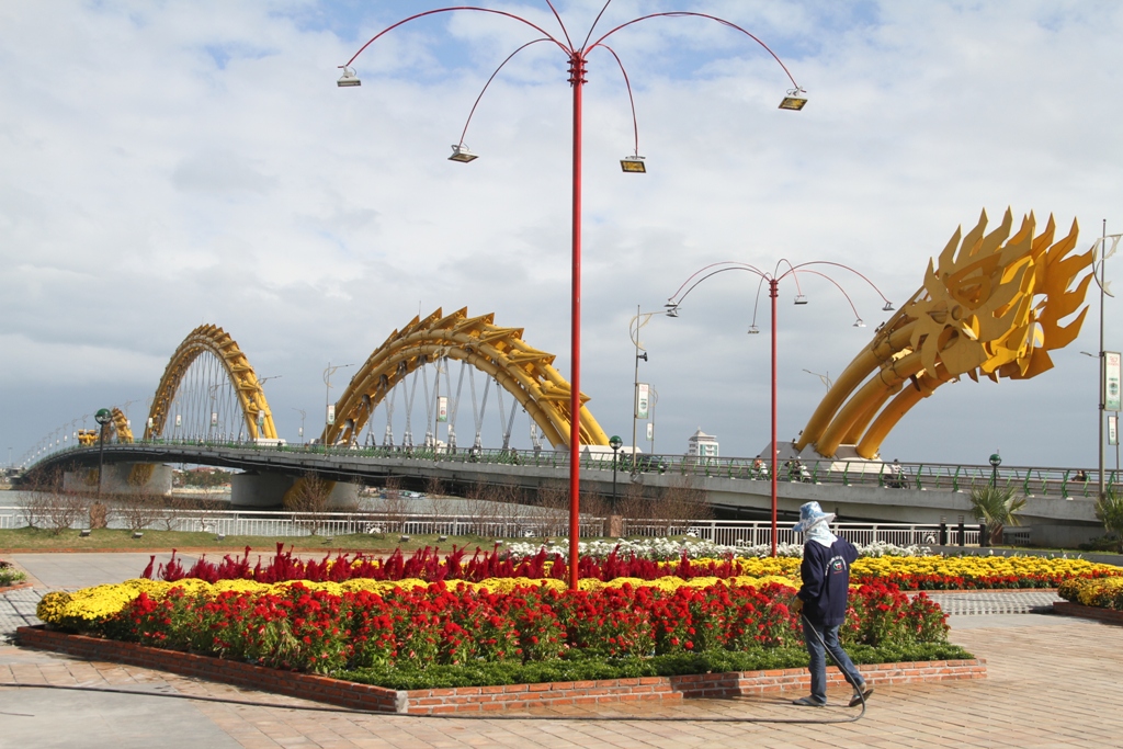Bốn c&ocirc; g&aacute;i Nhật Bản th&iacute;ch m&ecirc; đường hoa dọc s&ocirc;ng H&agrave;n 1