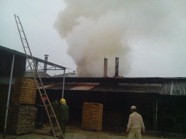 Ch&aacute;y lớn tại l&ograve; sấy gỗ 1