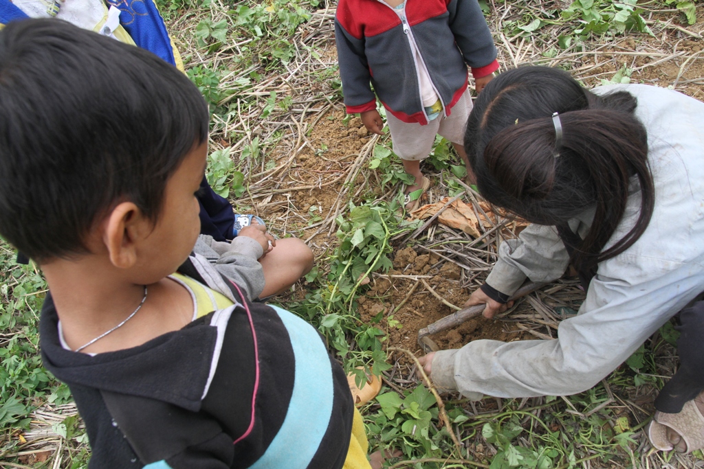 Thiếu chỗ chơi, trẻ v&ugrave;ng cao hồn nhi&ecirc;n vui đ&ugrave;a tr&ecirc;n nương rẫy 3