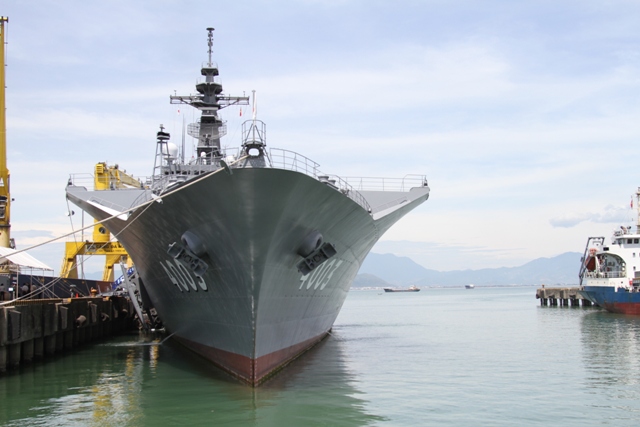 T&agrave;u Lực lượng tự vệ Nhật Bản c&ugrave;ng thủy thủ đo&agrave;n đa quốc gia đến Đ&agrave; Nẵng 1