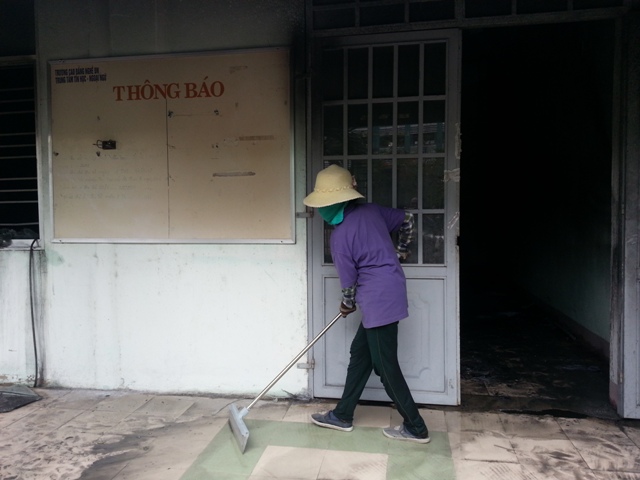 Ch&aacute;y lớn tại trường Cao đẳng nghề Đ&agrave; Nẵng 7