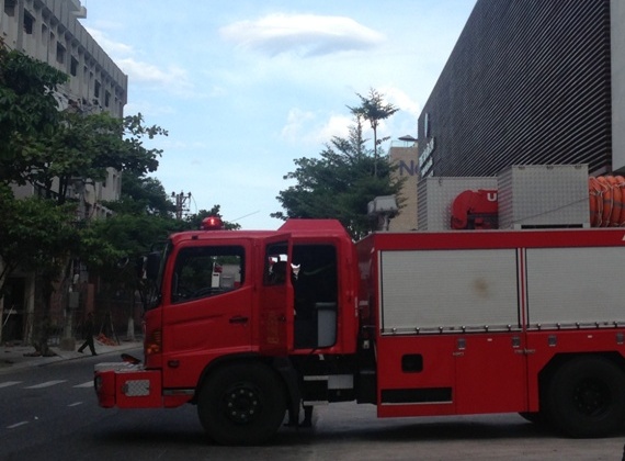 Ch&aacute;y tại tầng hầm t&ograve;a nh&agrave; Trung t&acirc;m H&agrave;nh ch&iacute;nh cao nhất miền Trung 1