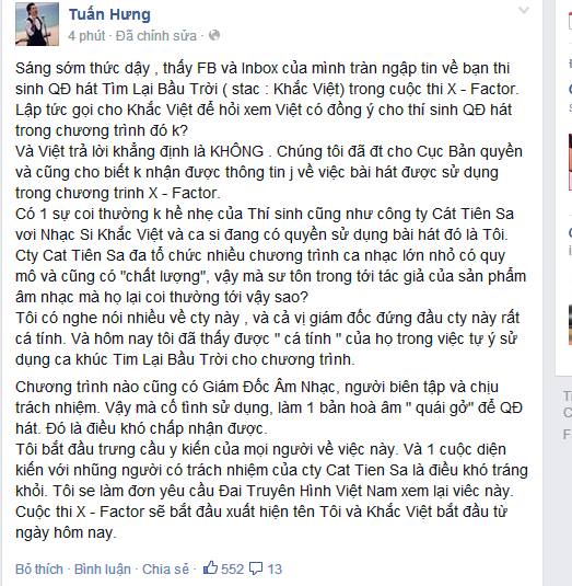 Tuấn Hưng: Quang Đại hát "Tìm lại bầu trời" trên một bản hòa âm "quái gở" 2