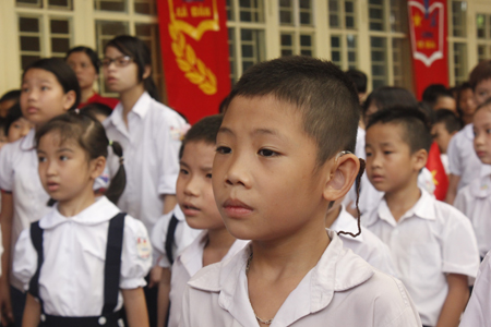 X&uacute;c động lễ khai giảng ở ng&ocirc;i trường đặc biệt nhất H&agrave; Nội 3