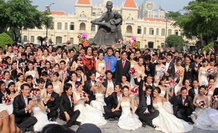 TP HCM: 100 đôi uyên ương sẽ tham dự lễ cưới tập thể vào dịp Quốc khánh 1