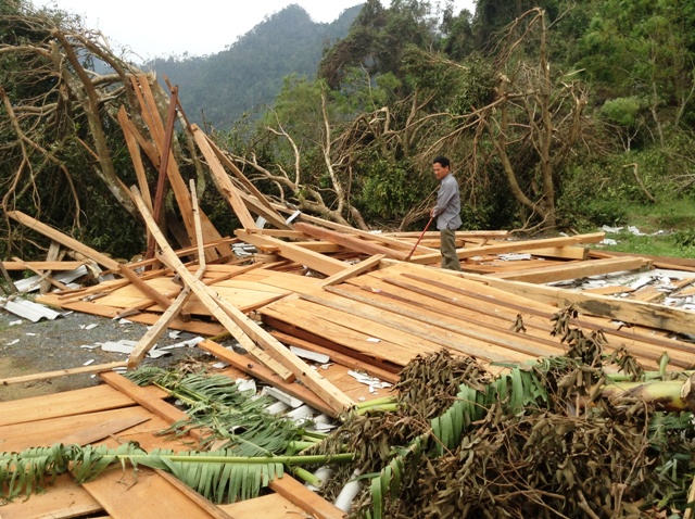 Cao Quảng tan hoang sau bão 1