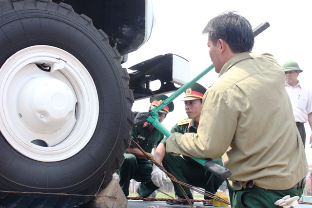 Đoàn xe tiêu binh đã đến Quảng Bình 4