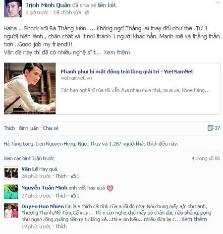 H&agrave;o quang giả dối của showbiz Việt bị người trong cuộc phanh phui 2