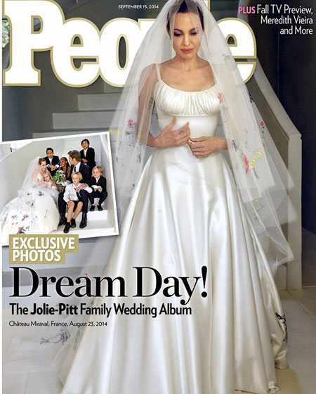 Hình ảnh hiếm hoi về đám cưới của cặp đôi Jolie-Pitt thu hút độc giả tuần qua 1