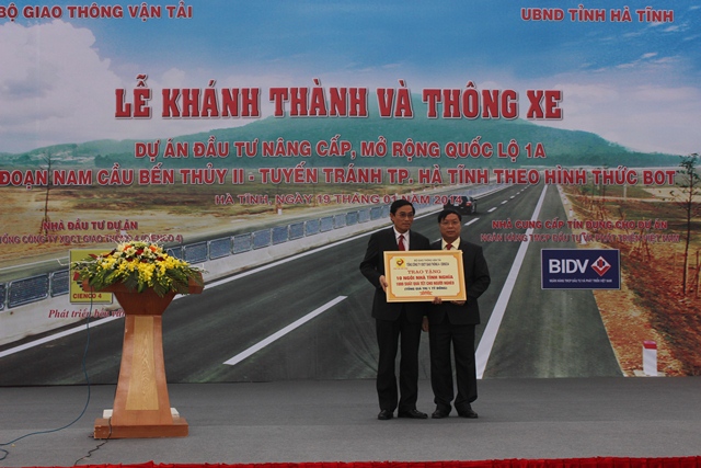 Hà Tĩnh:  Khánh thành tuyến BOT đầu tiên mở rộng quốc lộ 1 2