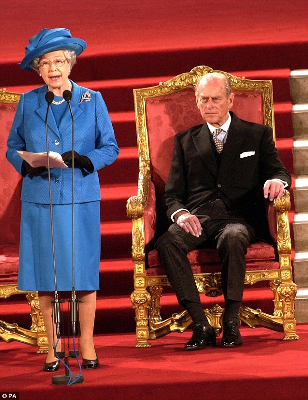 As for his own specific role, Philip says: ‘My job first, second and last is never to let the Queen down.’ They are photographed together in 2002 as she marked her 50 years as monarch