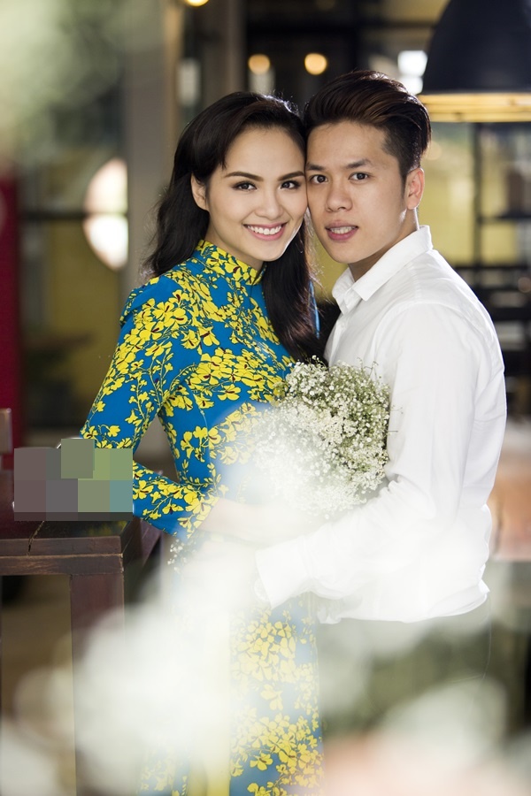 Ảnh cưới của Diễm Hương và người chồng hiện tại
