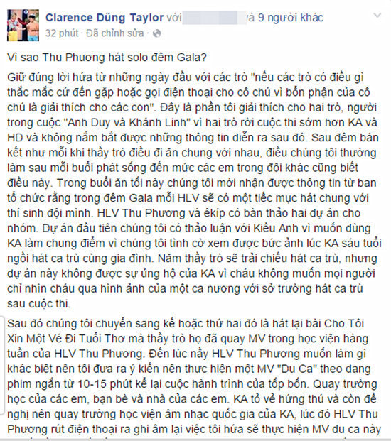 Dũng Taylor, Thu Phương, kiều anh, hoàng dũng, the voice