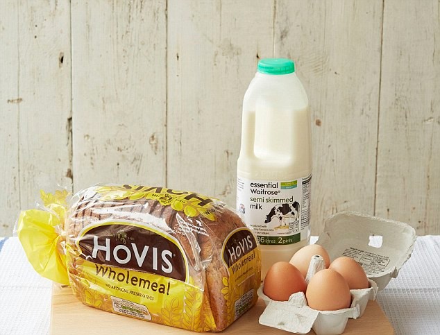 
Sữa nguyên chất và trứng là người bạn đồng hành mỗi khi muốn ăn đêm. Ảnh: Daily Mail
