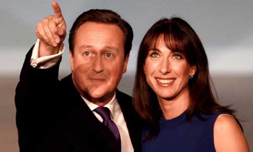 
Thủ tướng Anh - David Cameron và phu nhân Samantha Cameron 

