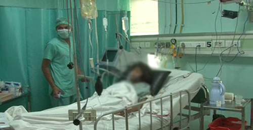 Poonam đang ở trong tình trạng nguy kịch tại bệnh viện. Ảnh: siasat