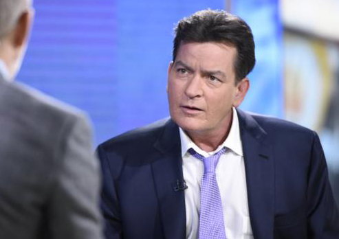 Charlie Sheen trong chương trình Today hôm 17/11. Ảnh: Today.