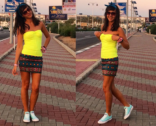 Nạn nhân Viktoria Sevryukova tại thành phố Sharm el-Sheikh, Ai Cập. Ảnh: Instagram