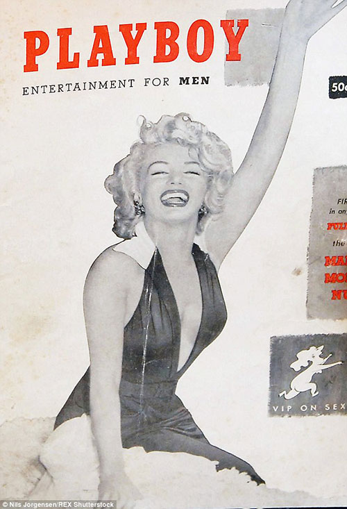 Marilyn Monroe xuất hiện trên tạp chí Playboy vào tháng 12/1953.