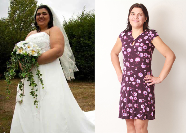
Jen Mellor trước và sau khi giảm cân. Ảnh: Hotspot Media
