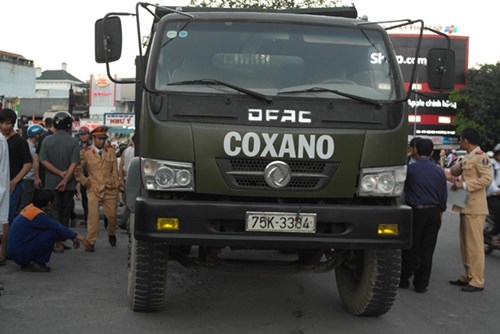 Chiếc xe tải liên quan đến vụ tai nạn.
