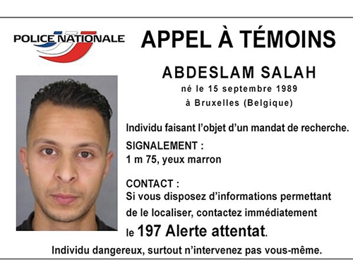 Abdeslam Salah, kẻ đang bị Pháp truy tìm. Ảnh: Reuters.