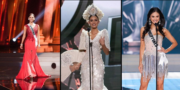 Pia Wurtzbach trong các vòng thi của Miss Universe 2015.