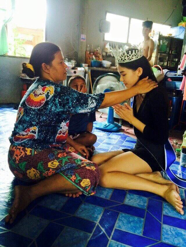 Ngôi nhà đơn sơ của gia đình Mint. Ảnh: FB Miss Uncensored News Thailand