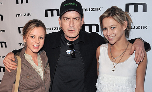 Charlie Sheen hẹn hò diễn viên phim sex - Bree Olson (trái) - vào năm 2011.