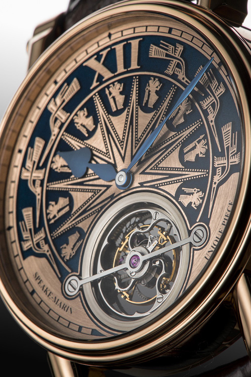 
Chiếc đồng hồ được cấu thành từ hàng trăm chi tiết được làm thủ công.
