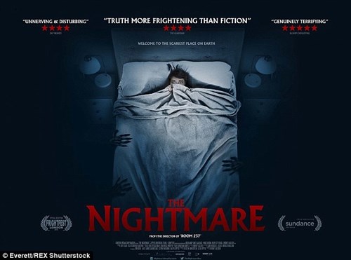 
Triệu chứng tê liệt trong khi ngủ hay còn gọi là “bóng đè” là trọng tâm nghiên cứu của một tài liệu mới. Trong ảnh là bìa của bộ phim mới ra rạp có tên “Nightmare”. (Ảnh: Everett/REX Shutterstock)
