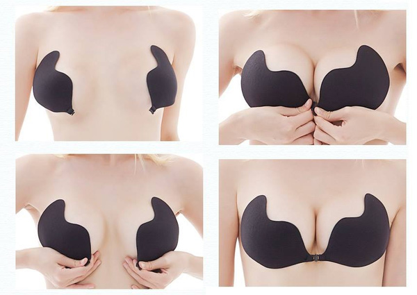 
Kiểu bra dán là lựa chọn tối ưu cho các nàng khi muốn vừa nâng ngực vừa đầy đủ sự an toàn khi diện những thiết kế váy đầm gợi cảm.
