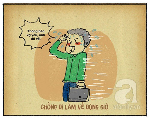 
Mệt mỏi vì những bữa chồng về muộn, chờ chồng bên mâm cơm, những suy nghĩ và nghi ngờ. Bởi thế, một anh chồng về sớm là đủ tiêu chuẩn của một anh chồng ngoan, biết yêu thương quý trọng gia đình.
